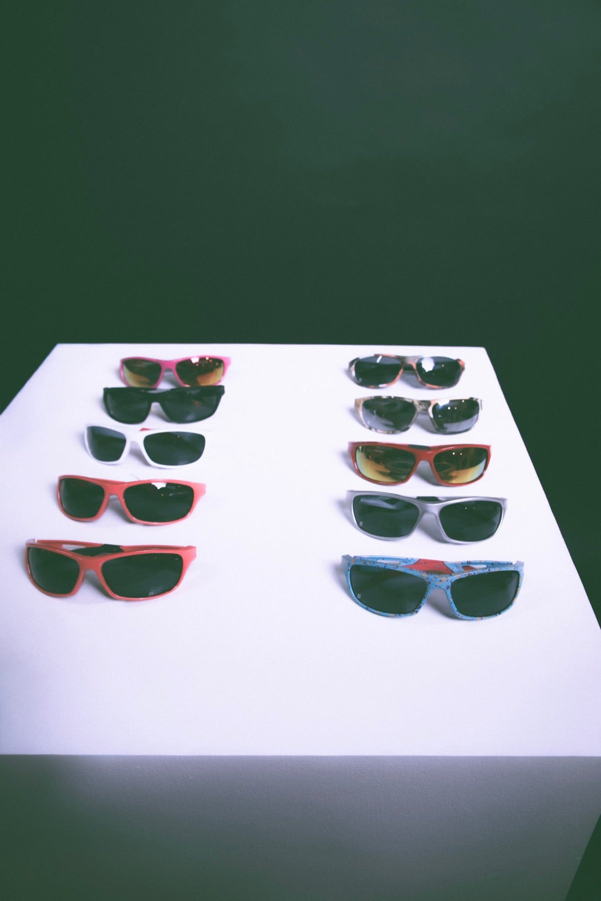 The full lineup of Edge Movement wraps on a white table, wider view